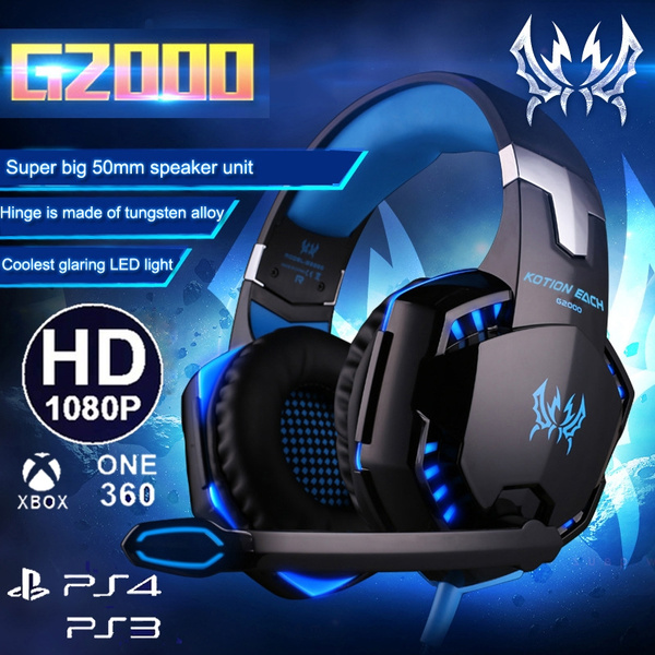 Nogen som helst besøgende Politibetjent Surround Stereo HiFi Pro Gaming Headset with HD Mic Stereo Bass LED Light  for PS4 XBOX PC Games Computers Game Virtual Sound Gamer | Wish