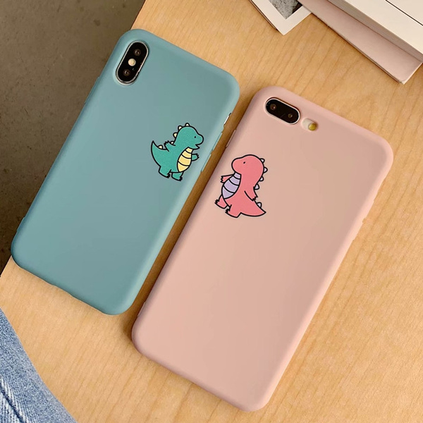 Couple Dinosaur Phone Cases for iPhone 11 Pro 11 Pro Max Cartoon Soft TPU Case For iPhone 11 Back Covers Case