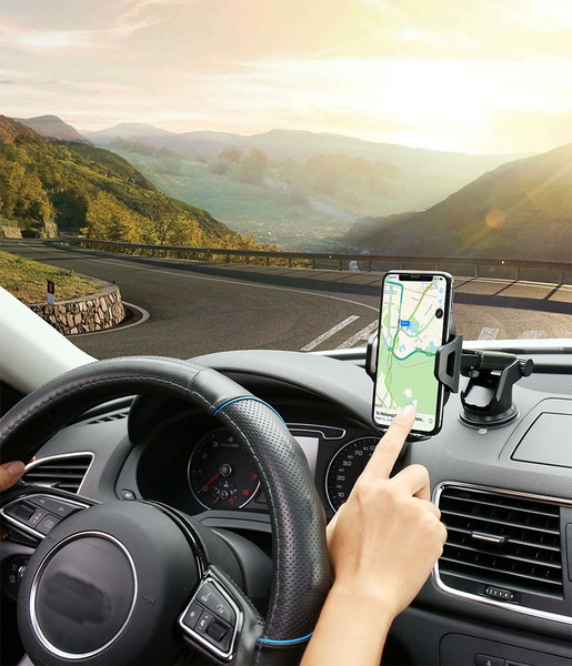 Car Phone Holder 360° Windshield Mount Holder For iPhone XR X 7 Holder ...