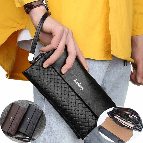 New Men Clutches Bags Man Wallets Envelope Bag Purse Business