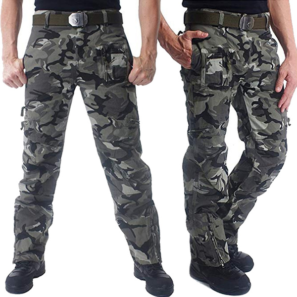 camouflage hiking pants