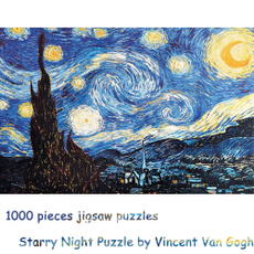 puzzles1000foradult, oilpaintingstarrynightpuzzlesforadult, minipuzzlesforadult, jigsawpuzzles1000foradult