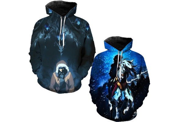 Unisex Solo Leveling Anime Manga 3D Pullover Sudadera con Capucha Unisex Solo Leveling Anime Manga 3D Pullover Sudadera con Capucha
