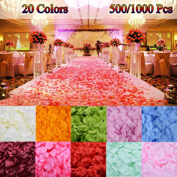 1000 Pcs Rose Petals Artificial Flower Petals Silk Rose Petals