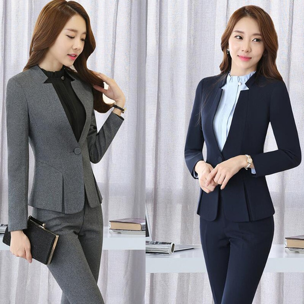 Womens pant store suit for interview