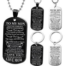 dad, necklace for women, keychaingift, Stainless Steel