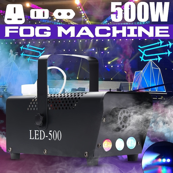 500W Nebelmaschine RGB LED Bühnen Nebelgerät Effekt Licht Party DJ Disco Remote 