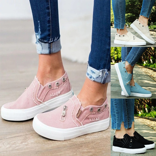 Ladies summer clearance canvas shoes