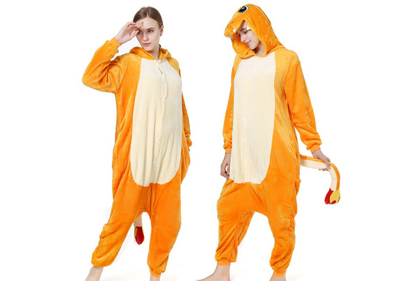 Kigurumi Pajama Dinosaur Charmander Cosplay Costume Adult Animal