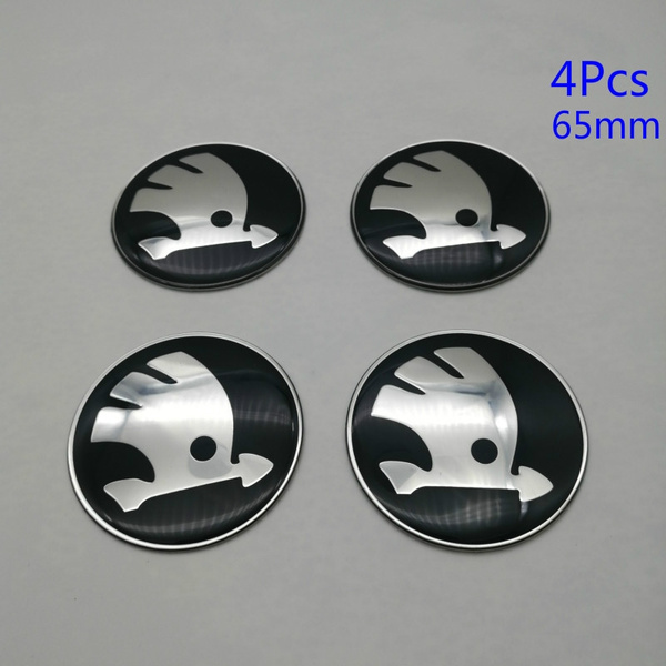 4pcs Set Car Wheel Center Stickers Hub Caps Sticker Emblem Badge Decal 