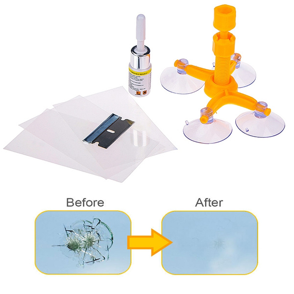 Window Glass Scratch Repair Kit Windshield Cracked Repair Set