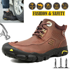 non-slip, safetyshoe, Fiber, Leather Boots