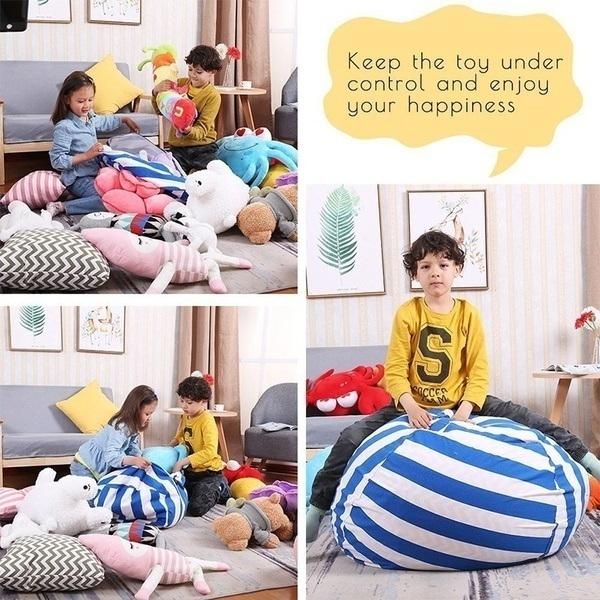 Bean bag chair stuffed best sale animal storage