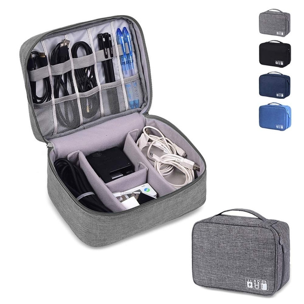 Travel Storage Bag Waterproof Data Cable Organizer Charger Earphone Storage Case 