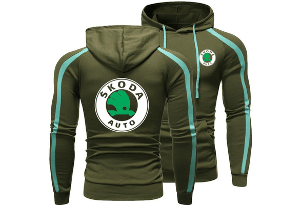 Skoda Logo Mens Hoodies Suzuki Logo Patchwork Pullover Hoodie - Main Image