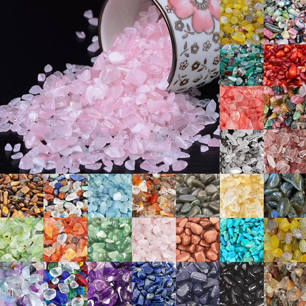 Natural Crystal Mixed Tumbled Chips Crushed Stone Healing Beads Decoration