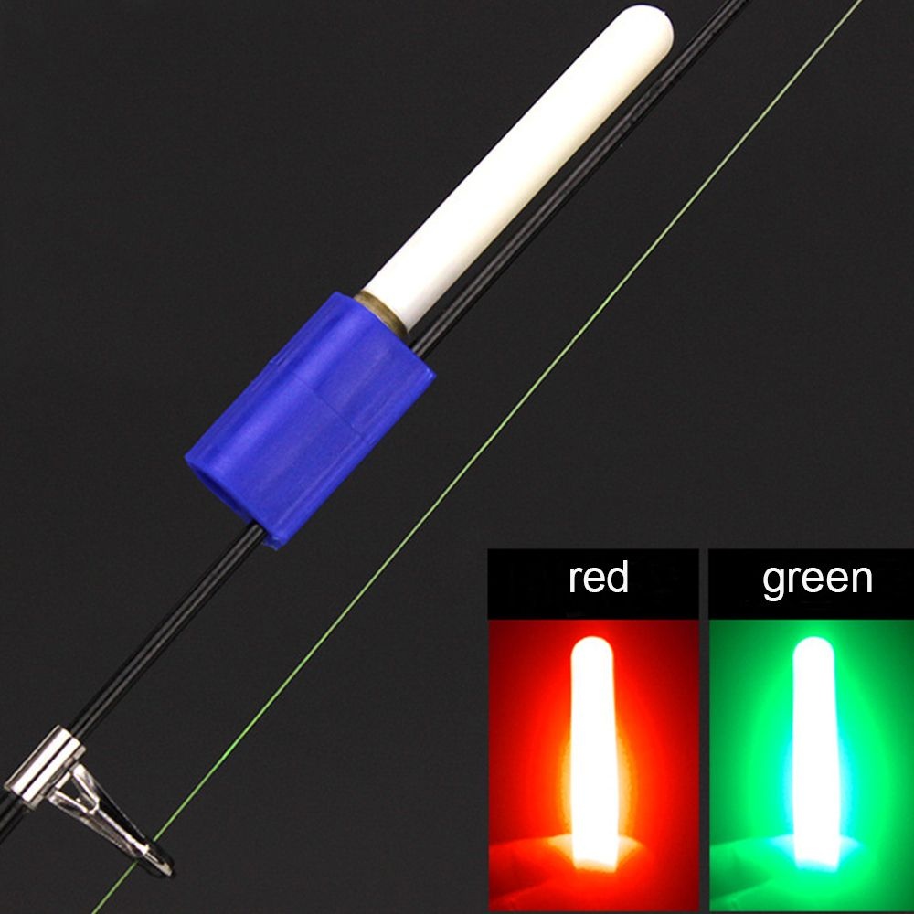 3pcs LED Night Fishing Rod Tip Clip on Fish Strike Bite Alert Alarm Light d d