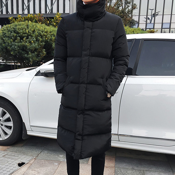 Mens longline hot sale parka coat