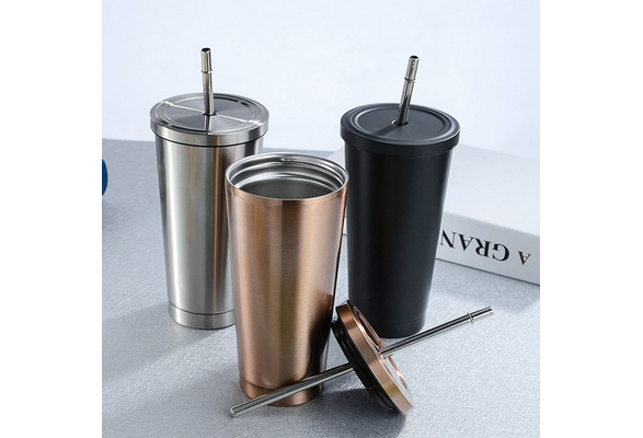 Stainless Steel Coffee Mug 500ml Mug with Lid Beer Mugs for Tea
