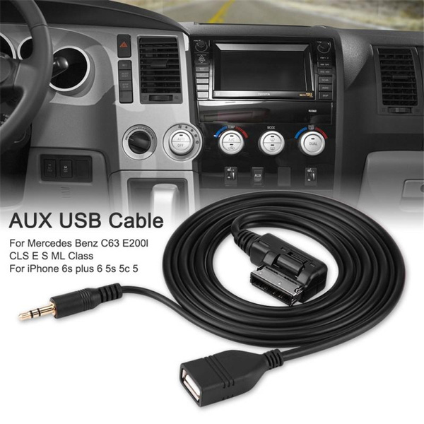 AUX USB Cable,Car o AUX USB Adapter Cable Car o AUX USB Adapter Cable for Benz C63 E200l CLS E S ML Class 