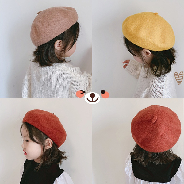 2 6 Ans Bebe Fille Mignon Laine Bebe Chapeau Pour Filles Vintage Automne Hiver Bebe Bonnets Casquette Enfants Reglable Enfant En Bas Age Beret Chapeau Accessoires De Cheveux Wish