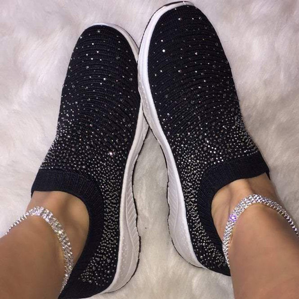 glitter sock sneakers