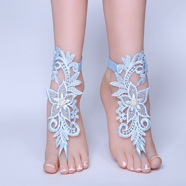 Womens Plain Lace Link Gold Anklet Foot Chain Ball Bead Dangle Ankle  Bracelet | eBay