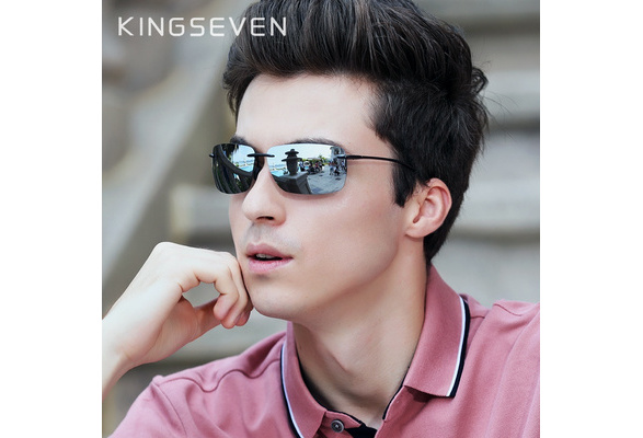 TR90 Men Ultralight High Quality Square Frameless Sun Glasses N7025