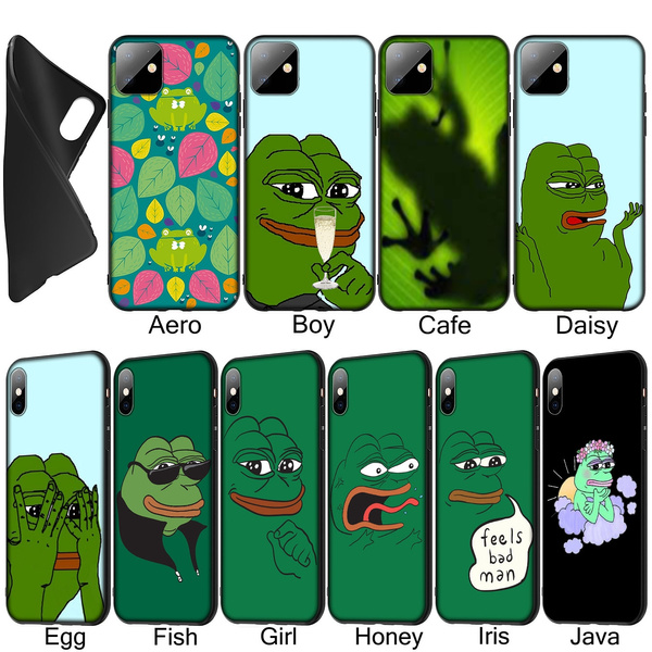 The Frog Meme Pepe Soft Silicone Black Tpu Cover Case For Iphone Xr X Xs 11 Pro Max 10 6 6s 7 8 Plus 5 5s Se Phone Case For Samsung Galaxy Note 10 S10 Plus Cases Wish