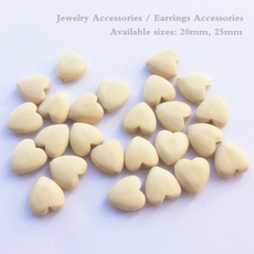 Necklace, earringsbead, earingmakingaccessorie, woodenbeadsheart