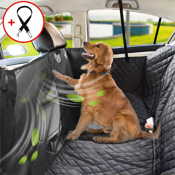 Dog Seat Covers 100 Waterproof Cover For Back With Mesh Visual Window Anti Scratch Nonslip Car Hammock Cars Trucks Suv Wish - Dog Seat Cover Hammock With Mesh Window
