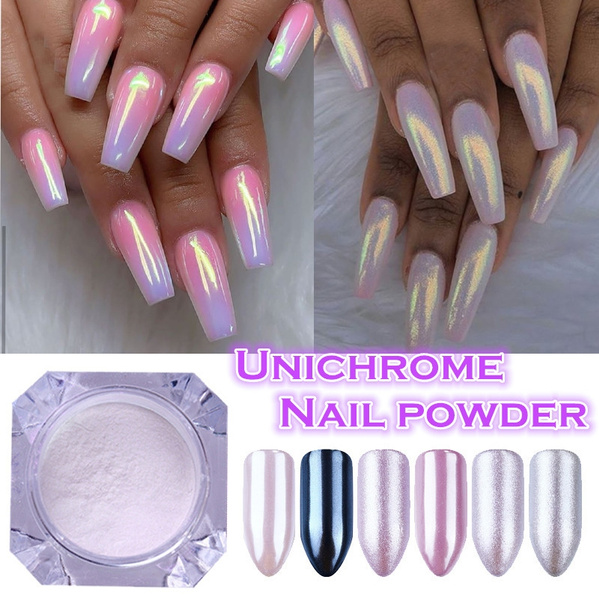 Powder Pearl Shimmer Nail, Box Pearl Nail Glitter Powder