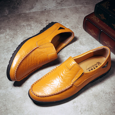 Men, moccasin, leather, gommino