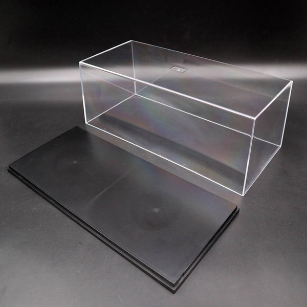 Acrylic Case Display Box Cover Transparent Dust Proof Model Car 1:24 1:32 22cm 