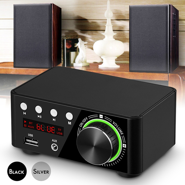 Mini Bluetooth 5.0 Power Amplifier USB Music Player Stereo Home / Car Audio  Amp