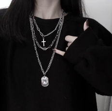 Square, Jewelry, Chain, Simple
