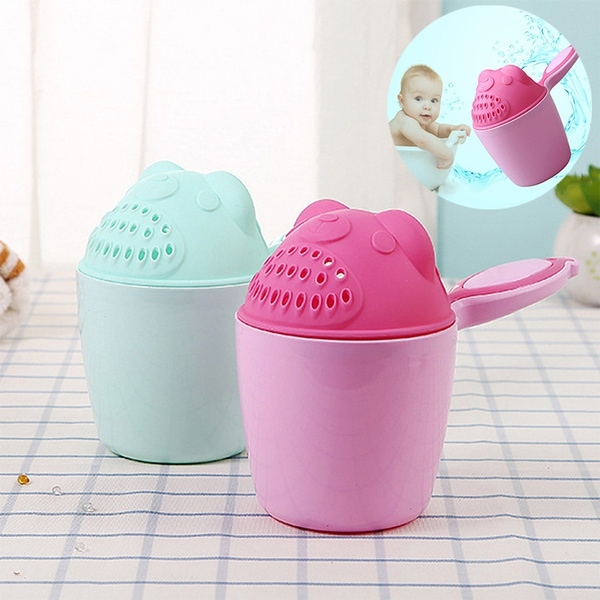 Cute Baby Bath Waterfall Rinser Kids Shampoo Rinse Cup Bath Shower Washing Head Cup Tasse De Bain De Bebe Mignon Cascade Rinser Enfants Shampooing Rincage Tasse Bain Douche Tete De Lavage