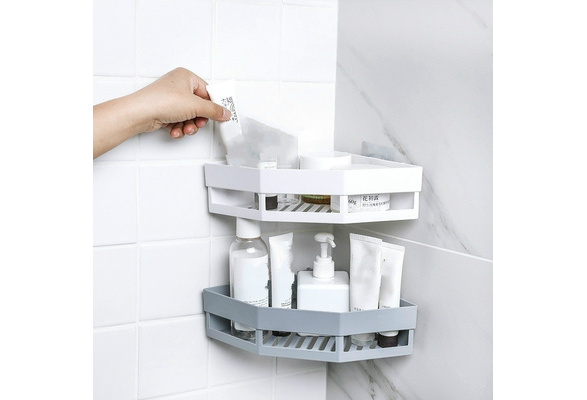 Bathroom Corner Punch-Free Rack 180 Degree Rotating Corner Shelf Shower Storage Wall Holder with Suction Cup Bathroom Corner Punch-Free Rack 180 Degree Rotating Corner Shelf Shower Storage Wall Holder with Suction Cup