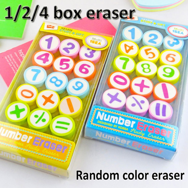 Colorful Cute Portable Rubber Eraser Stationery Pencil Eraser Kids