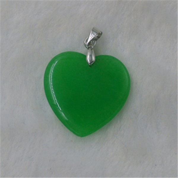 Jade Malay Jade Heart Pendant Emerald 