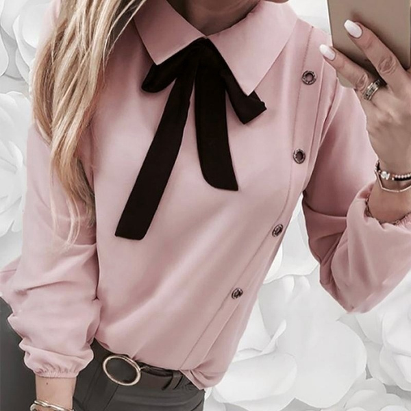 Fashion Women Casual Long-sleeve Blouse 
