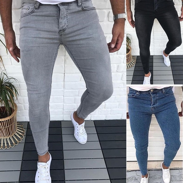 New Men Denim Jeans Leggings Jeggings 