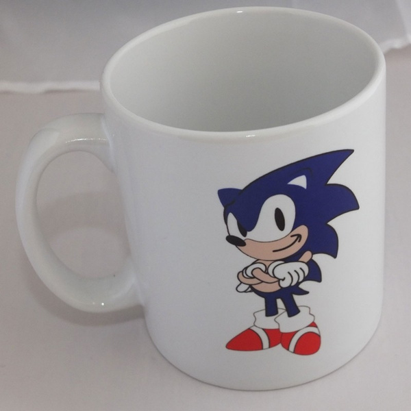 Sonic the Hedgehog Mug Ceramic White Coffee Milk Cup
