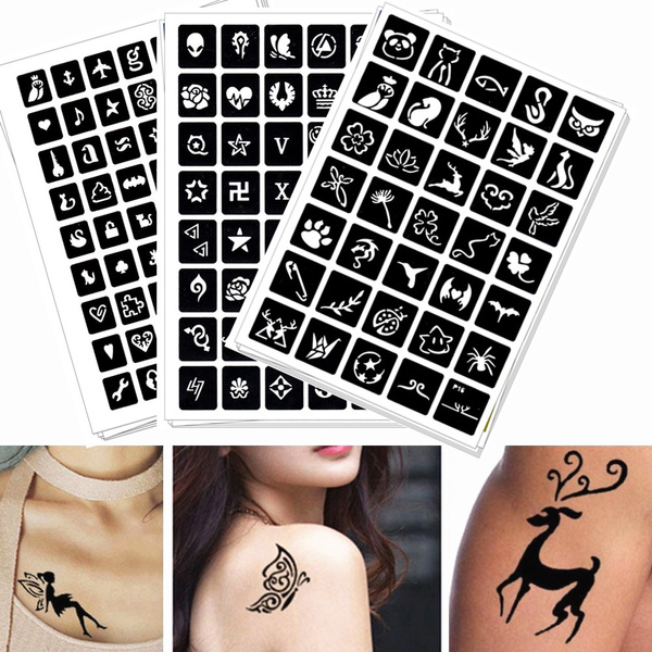 Black Jagua Ink | Jagua Henna Temporary Tattoo Kit | Stencils - 1 oz –  HennaCity