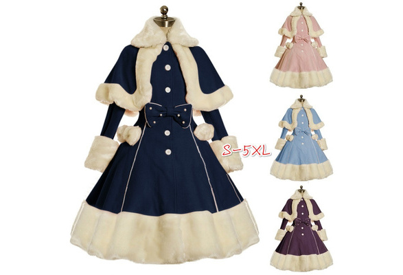Details about Ladies Victorian Lolita Gothic Palace Winter Warm Purple Falbala Princess Coat & Details about Ladies Victorian Lolita Gothic Palace Winter Warm Purple Falbala Princess Coat &