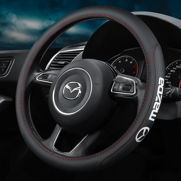 Mazda 3 6 Cx 4 Cx 5 Cx 8 Car Leather Steering Wheel Cover 38cm Diameter Universal Steering Wheel Cover Wish