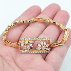 Charm Bracelet, czbracelet, weddingbracelet, gold