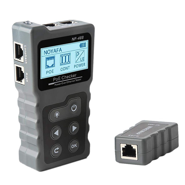 Noyafa Nf 488 Poe Power Test Poe Tester Checker Over The Ethernet Cat5 Cat6 Lan Tester Tools Poe Switch Test Wish