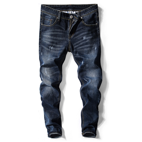 Slim Fit Casual Black Blue Good Clothes Denim Pants for Boy and Husband ...