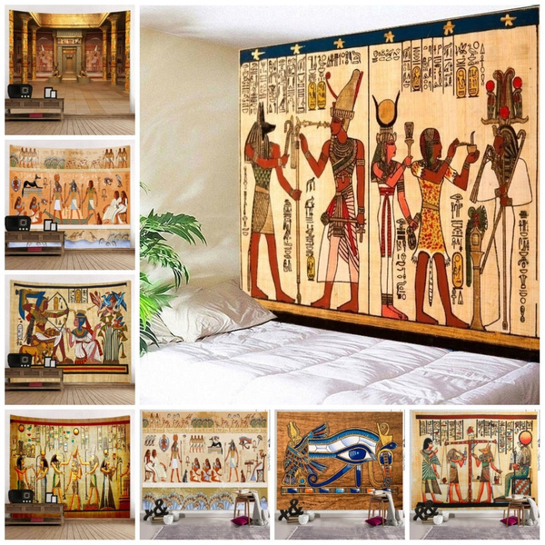 Ancient Egyptian Mural Tapestry Wall Hanging Wall Art Hanging for